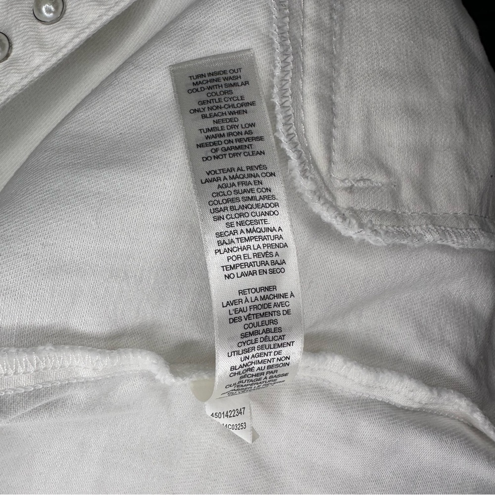 White Studded Denim Jacket, Medium - image 7